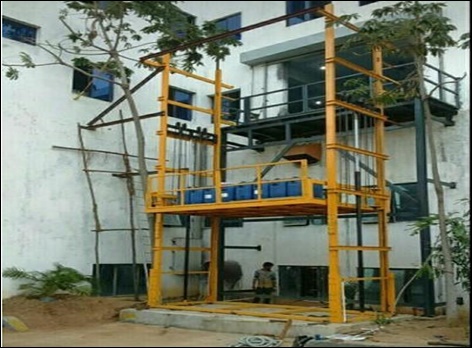 Hydraulic Double Mast Stacker Lift